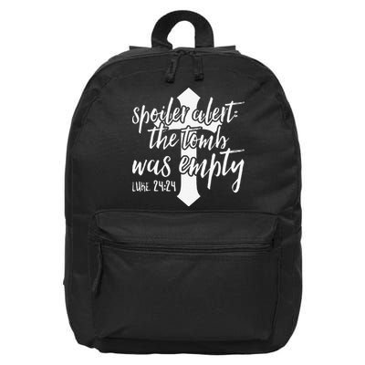 Spoiler Alert The Tomb Was Empty Easter 16 in Basic Backpack