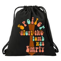 Spoiler Alert The Tomb Is Empty Jesus Christian Easter Day Drawstring Bag