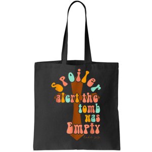 Spoiler Alert The Tomb Is Empty Jesus Christian Easter Day Tote Bag