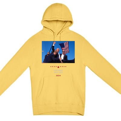 Shooting At Trump Rally In Pennsylvania Trump 2024 Us Flag Donald Trump Election Premium Pullover Hoodie