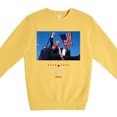 Shooting At Trump Rally In Pennsylvania Trump 2024 Us Flag Donald Trump Election Premium Crewneck Sweatshirt