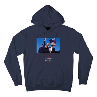 Shooting At Trump Rally In Pennsylvania Trump 2024 Us Flag Donald Trump Election Hoodie