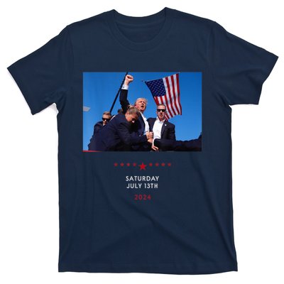 Shooting At Trump Rally In Pennsylvania Trump 2024 Us Flag Donald Trump Election T-Shirt