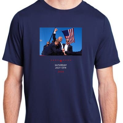 Shooting At Trump Rally In Pennsylvania Trump 2024 Us Flag Donald Trump Election Adult ChromaSoft Performance T-Shirt