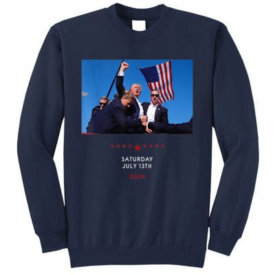 Shooting At Trump Rally In Pennsylvania Trump 2024 Us Flag Donald Trump Election Tall Sweatshirt