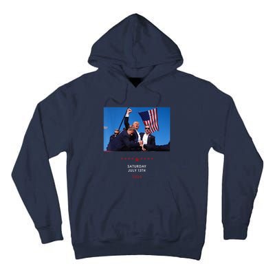 Shooting At Trump Rally In Pennsylvania Trump 2024 Us Flag Donald Trump Election Tall Hoodie