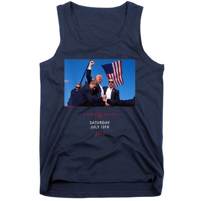 Shooting At Trump Rally In Pennsylvania Trump 2024 Us Flag Donald Trump Election Tank Top