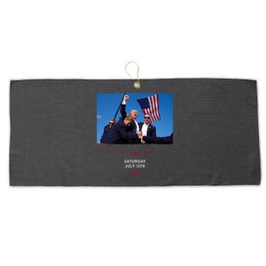 Shooting At Trump Rally In Pennsylvania Gift Large Microfiber Waffle Golf Towel