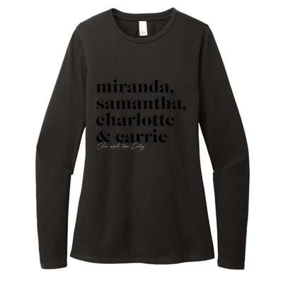 Sex And The City Miranda Samantha Charlotte & Carrie Womens CVC Long Sleeve Shirt