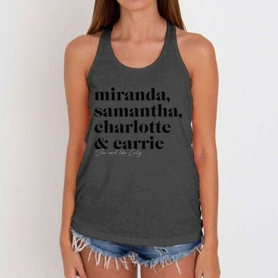 Sex And The City Miranda Samantha Charlotte & Carrie Women's Knotted Racerback Tank