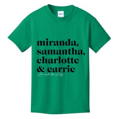 Sex And The City Miranda Samantha Charlotte & Carrie Kids T-Shirt