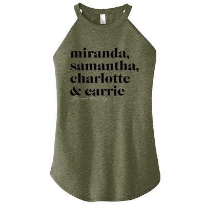 Sex And The City Miranda Samantha Charlotte & Carrie Women's Perfect Tri Rocker Tank