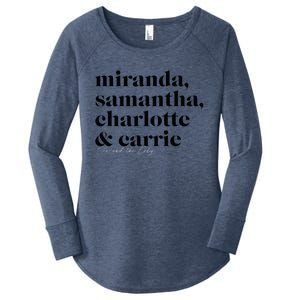 Sex And The City Miranda Samantha Charlotte & Carrie Women's Perfect Tri Tunic Long Sleeve Shirt