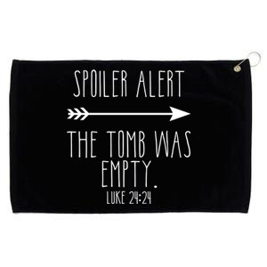 Spoiler Alert The Tomb Is Empty Christian Easter He Is Risen Funny Gift Grommeted Golf Towel