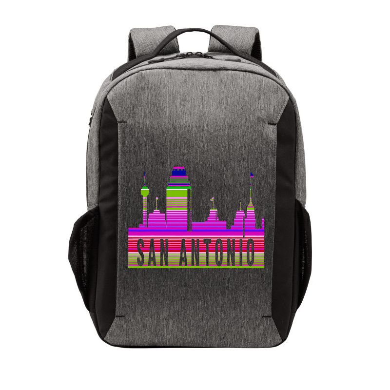 San Antonio Texas Skyline Serape Blanket Art Souvenir Vector Backpack