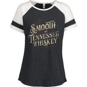 Smooth As Tennessee Whiskey Country Enza Ladies Jersey Colorblock Tee