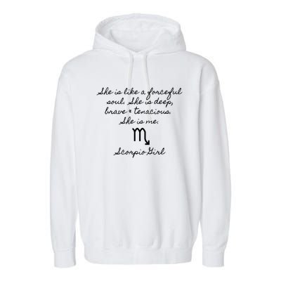 Scorpio Astrology Traits Gift Garment-Dyed Fleece Hoodie