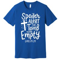 Spoiler Alert Tomb Was Empty Easter Religious Christian Gift Premium T-Shirt