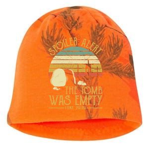 Spoiler Alert Tomb Was Empty Gift Easter Gift Christian Gift Kati - Camo Knit Beanie