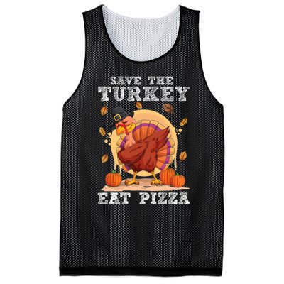 Save A Turkey Eat Pizza Shirt Thanksgiving Adult Vegan Mesh Reversible Basketball Jersey Tank