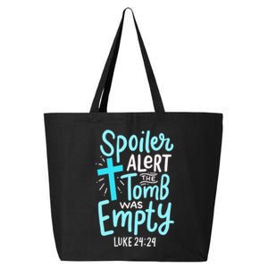 Spoiler Alert Tomb Was Empty Easter Religious Christian Gift 25L Jumbo Tote