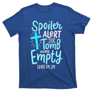 Spoiler Alert Tomb Was Empty Easter Religious Christian Gift T-Shirt