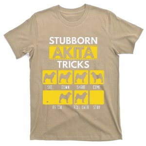 Stubborn Akita Tricks Funny Dog Lover Gift T-Shirt