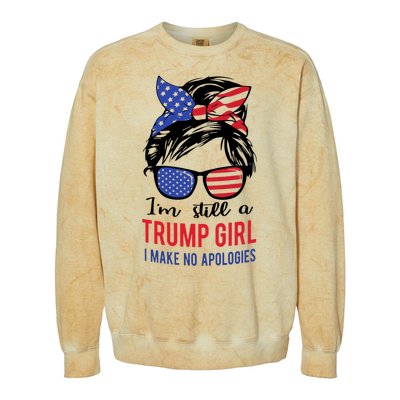 Still A Trump Girl Colorblast Crewneck Sweatshirt