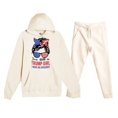 Still A Trump Girl Premium Hooded Sweatsuit Set