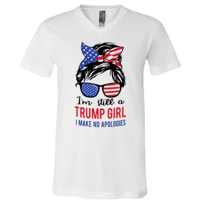 Still A Trump Girl V-Neck T-Shirt