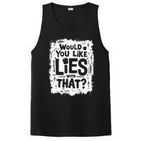 Sarcastic Anti Trump Lies Fries Stunt Funny Political Pun PosiCharge Competitor Tank