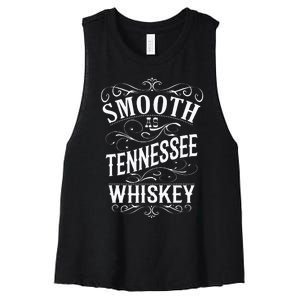 Smooth As Tennessee Whiskey Women's Racerback Cropped Tank