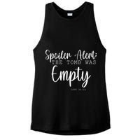 Spoiler Alert The Tomb Was Empty Luke 24:24 Ladies PosiCharge Tri-Blend Wicking Tank