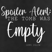 Spoiler Alert The Tomb Was Empty Luke 24:24 7 Panel Mesh Trucker Snapback Hat