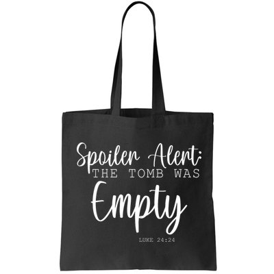 Spoiler Alert The Tomb Was Empty Luke 24:24 Bag