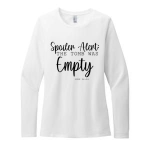 Spoiler Alert The Tomb Was Empty Luke 24:24 Womens CVC Long Sleeve Shirt