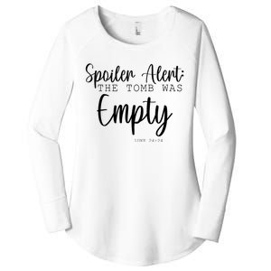 Spoiler Alert The Tomb Was Empty Luke 24:24 Women's Perfect Tri Tunic Long Sleeve Shirt