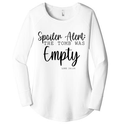 Spoiler Alert The Tomb Was Empty Luke 24:24 Women's Perfect Tri Tunic Long Sleeve Shirt