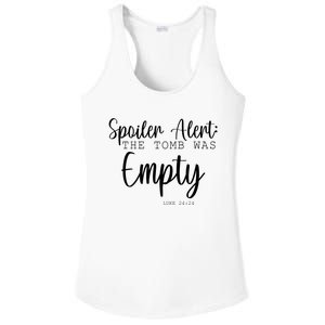 Spoiler Alert The Tomb Was Empty Luke 24:24 Ladies PosiCharge Competitor Racerback Tank