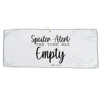 Spoiler Alert The Tomb Was Empty Luke 24:24 Large Microfiber Waffle Golf Towel