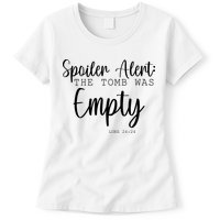 Spoiler Alert The Tomb Was Empty Luke 24:24 Womens T-Shirt