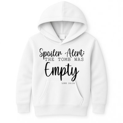 Spoiler Alert The Tomb Was Empty Luke 24:24 Kids Hoodie