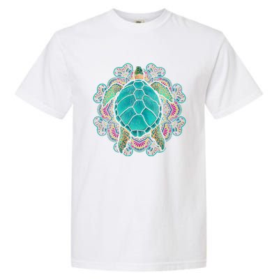 Sea Animal Turtle Lover Polynesian Tattoo Tribal Turtle Garment-Dyed Heavyweight T-Shirt