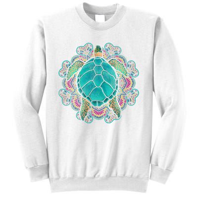 Sea Animal Turtle Lover Polynesian Tattoo Tribal Turtle Sweatshirt