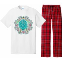 Sea Animal Turtle Lover Polynesian Tattoo Tribal Turtle Pajama Set