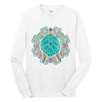 Sea Animal Turtle Lover Polynesian Tattoo Tribal Turtle Tall Long Sleeve T-Shirt