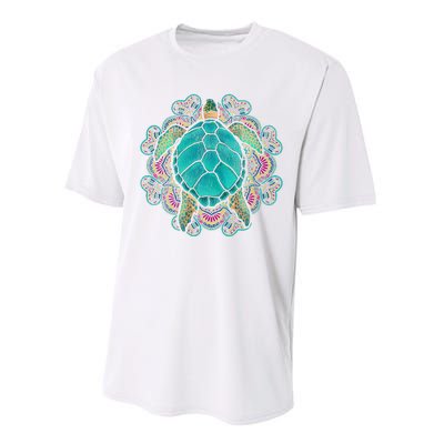 Sea Animal Turtle Lover Polynesian Tattoo Tribal Turtle Performance Sprint T-Shirt