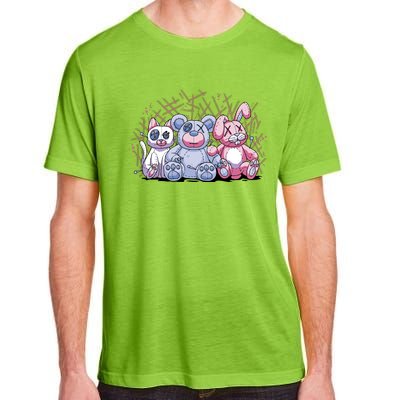 Stuffed Animals Trio Adult ChromaSoft Performance T-Shirt