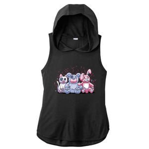 Stuffed Animals Trio Ladies PosiCharge Tri-Blend Wicking Draft Hoodie Tank