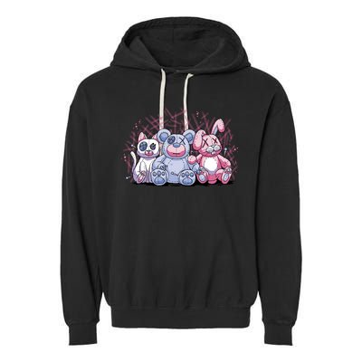 Stuffed Animals Trio Garment-Dyed Fleece Hoodie